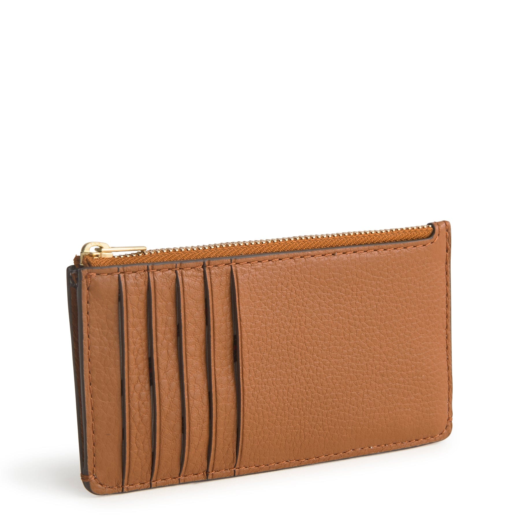 Linear Card Case-Roasted Pecan-Image 1-Vera Bradley