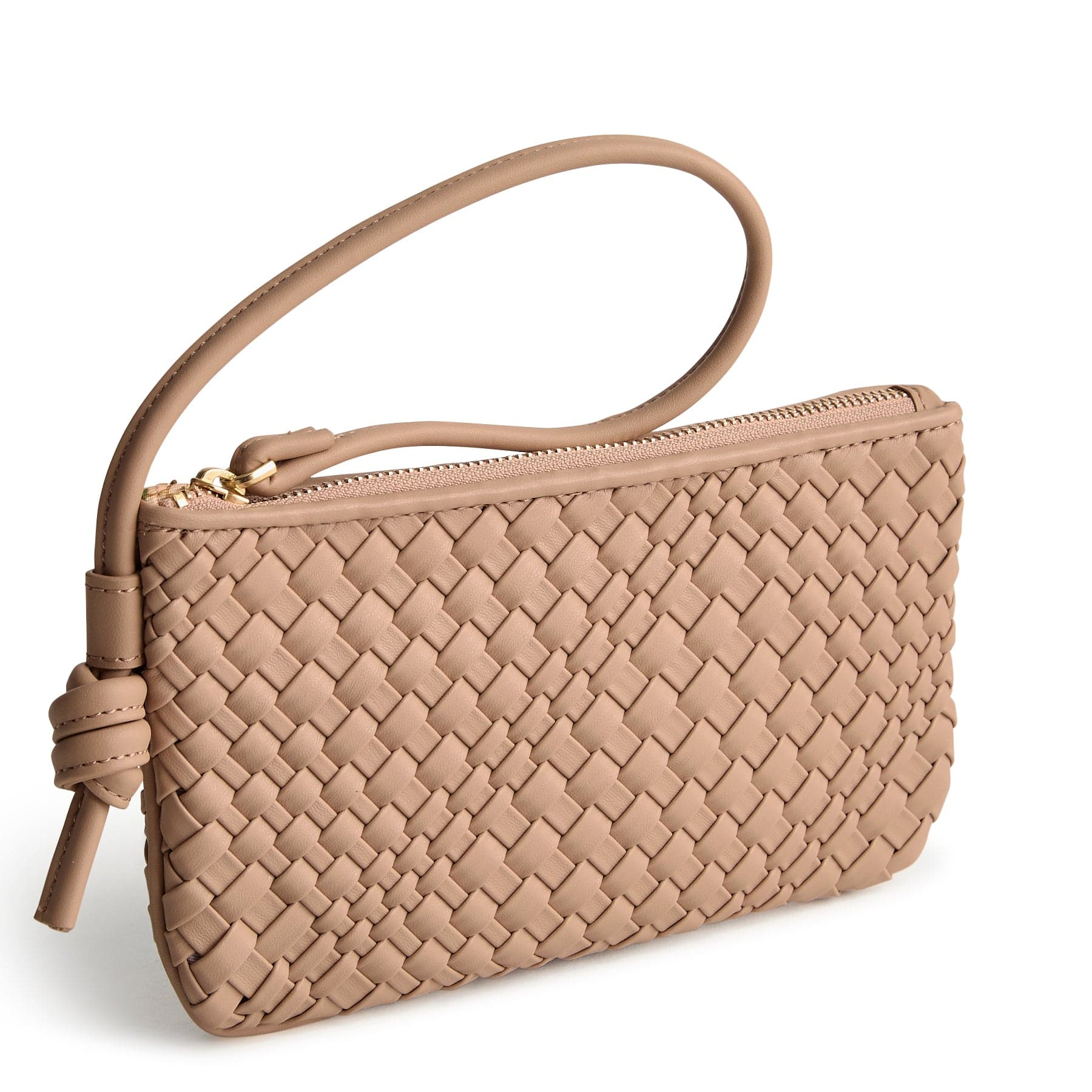 Knotted Wristlet-Warm Taupe-Image 1-Vera Bradley