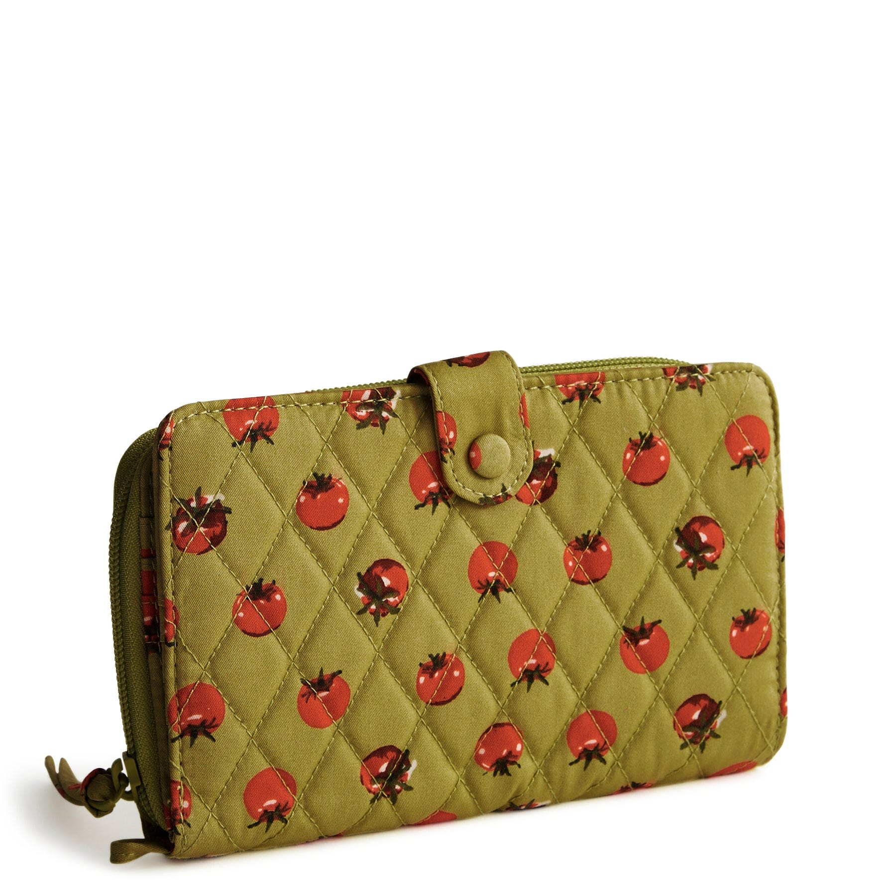 Large Tab Wallet-Tiny Tomatoes Palm-Image 1-Vera Bradley