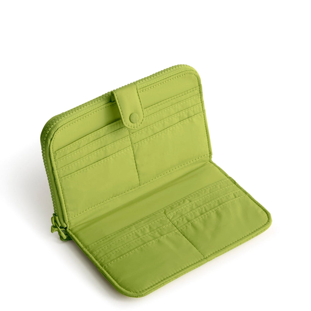 Large Tab Wallet-Spinach Green-Image 3-Vera Bradley