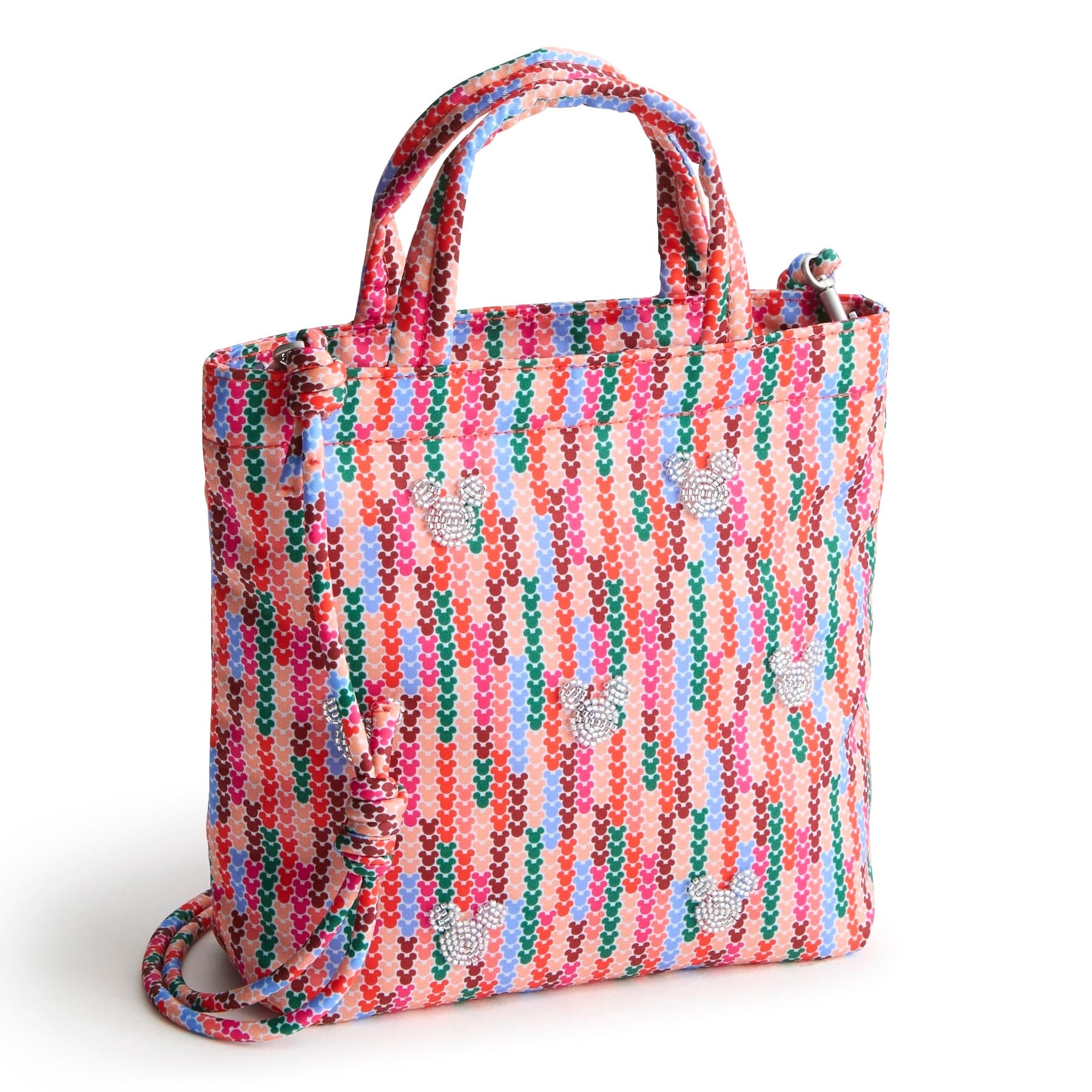 Disney Mini Original Tote-Mickey Meadow Stripe-Image 1-Vera Bradley