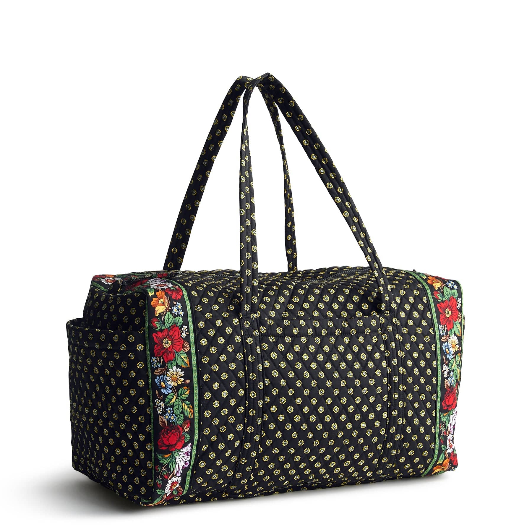 Large Original Duffel Bag-Vibrant Black-Image 1-Vera Bradley