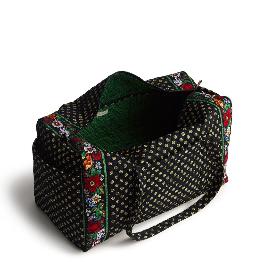 Large Original Duffel Bag-Vibrant Black-Image 2-Vera Bradley