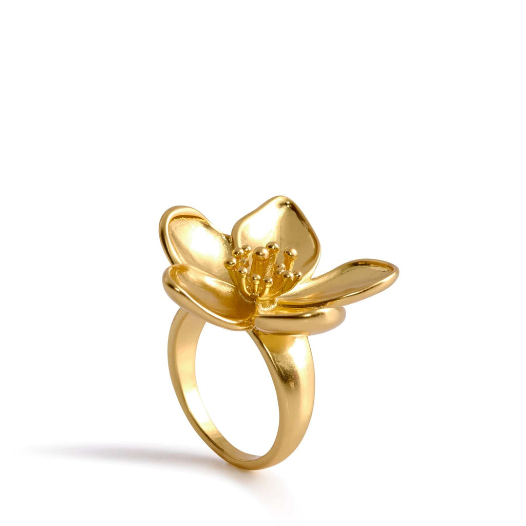 Flower Ring-Satin Gold-Image 1-Vera Bradley