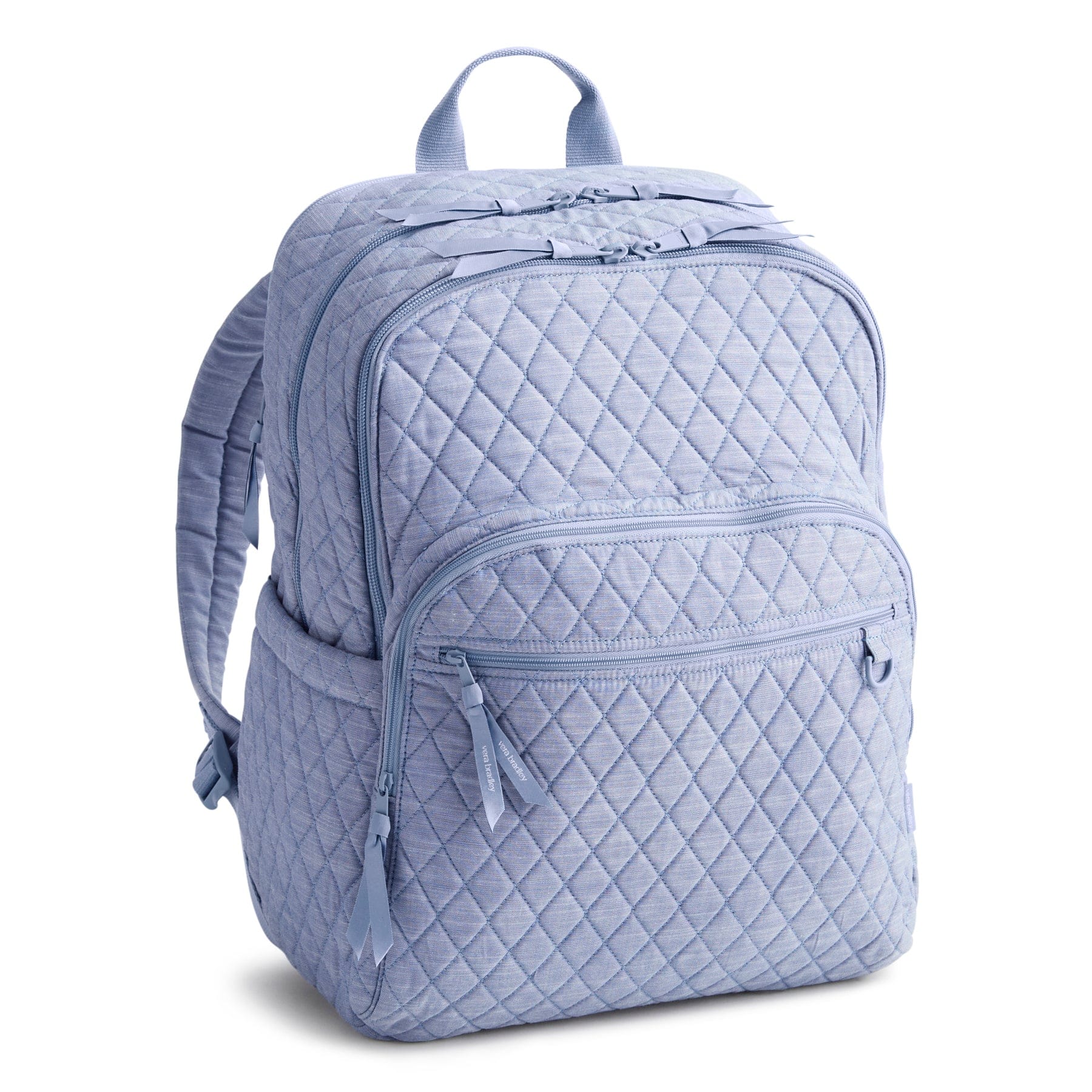 Large Bancroft Backpack-Blue Chambray-Image 1-Vera Bradley